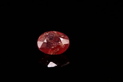 null Orange red sapphire on paper.
Probably not heated.
Weight : 1.40 ct

Dimensions...