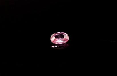 Oval pink sapphire on paper.
Probably not...