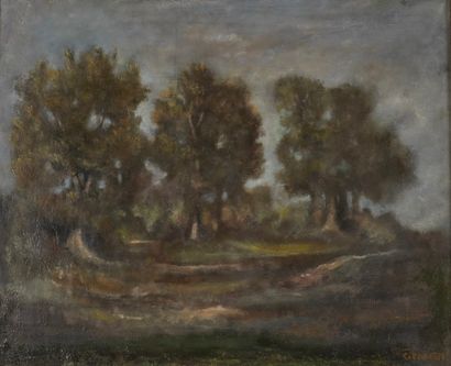 null PASTOR Gilbert (1932-2015)
"On the way to the lake
Oil on canvas signed lower...