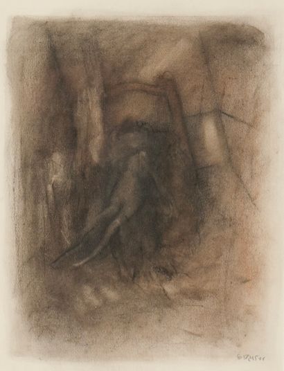 null PASTOR Gilbert (1932-2015)
Set of 7 charcoal drawings (characters, ghosts, apparitions...)
Size...