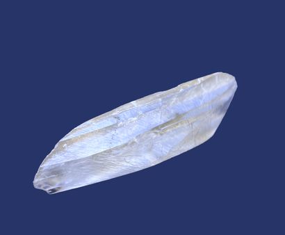 null Gypse : cristal libre biterminé translucide (lame) origine inconnue 18 cm