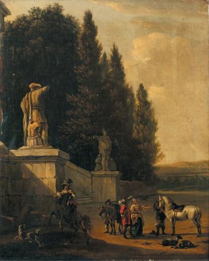 MOUCHERON Frédéric et LINGELBACH Johannes (Attribué à) (1633 -1686) et (1622 - 1674)
