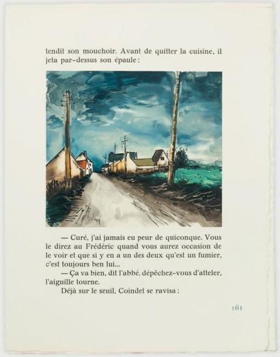AYMÉ (Marcel) La Table-aux-crevés. Paris, Flammarion, 1960. In-4, en feuilles, couverture...