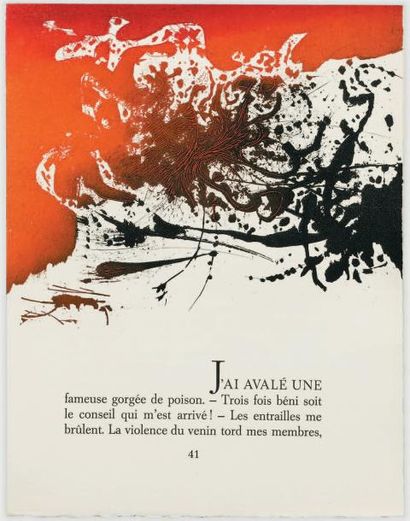 RIMBAUD (Arthur) Une Saison en enfer. Paris, Les Bibliophiles comtois, [1966]. In-4,...