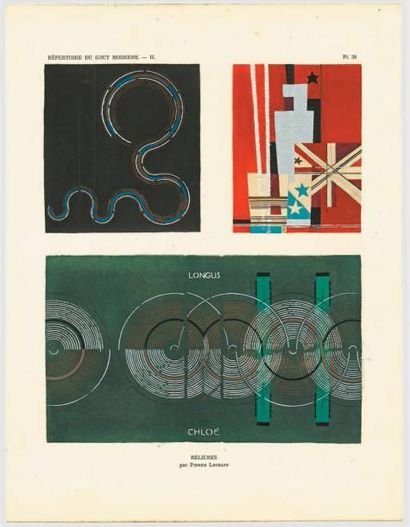 null RÉPERTOIRE du goût moderne. Paris, Éditions Albert Lévy, 1929. 5 volumes in-4,...