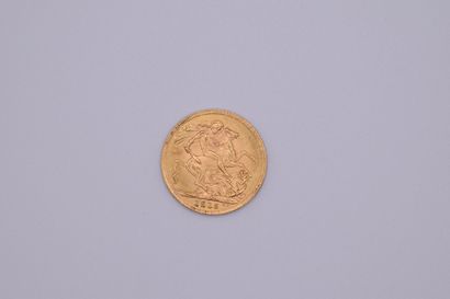 null A gold coin of 1 sovereign George V (1915).

Weight : 7.99 g - VG.