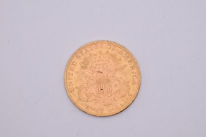 null Gold coin of 20 dollars "Liberty" (1897).
Weight : 33.43g.