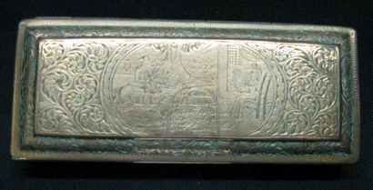 Boîte à tabac en cuivre du XVIIIe siècle,...