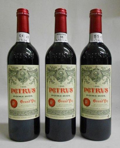 3 Bouteilles PETRUS, Pomerol. 1998