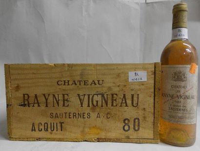 null Château Rayne Vigneau, sauternes 1980 10 bouteilles