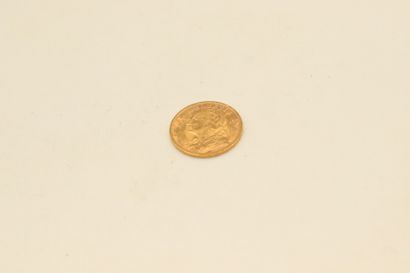 Yellow gold coin of 20 Fr Helvetia (1930,...