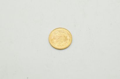Gold coin two pesos (1945, M)
Weight :1.67...