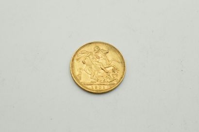 null 1 sovereign gold coin - Victoria "old head" - 1901

Weight : 7.90 g.