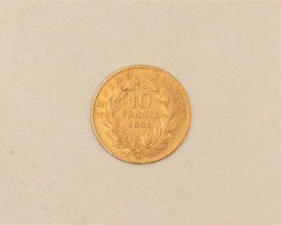 Pièce en or de 10 Francs Napoléon III tête...