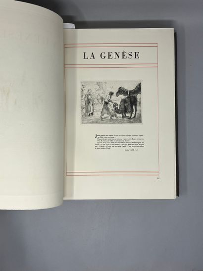 null LE RICHE. - Pages bibliques. New translation by Édouard Dhorme. Paris, 1938....