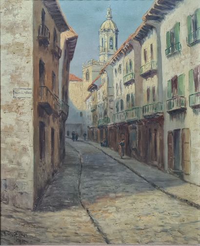null GAUFFRIAUD Émile, 1877-1957,
Paseo de la Murella, 1921,
huile sur toile (petite...