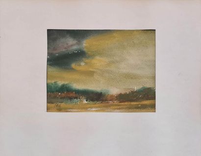 null DE CHABANNES Pim (born 1962)
Landscape, February 21, 1983
Gouache on paper,...