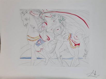 null DALI Salvador, after
Equestrian subject
Etching, signed lower right
57 x 77...