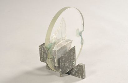 null NEGREANU Matei, né en 1941
Sans titre, 10/5/97
sculpture en verre translucide...