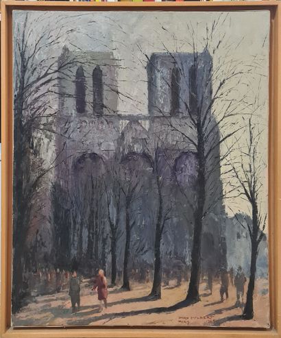 null HILBERT Jaro (1897-1995).
Notre-Dame de Paris, Paris, 1965
Huile sur toile signée,...