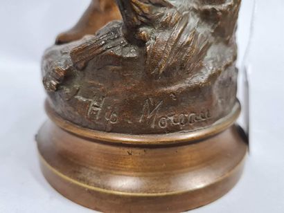 null MOREAU Hippolyte François (1832-1927)
C'est difficile,
bronze à patine médaille,...