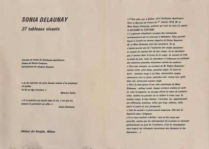 null DELAUNAY Sonia, 1885-1979,
Robes Poèmes, 1969,
livre illustré de 27 reproductions...