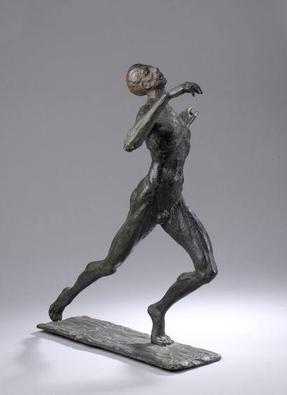 null MARTINI Wilhelm, 1880-?
Ziel (cible), 1928
bronze à patine brun foncé nuancée...