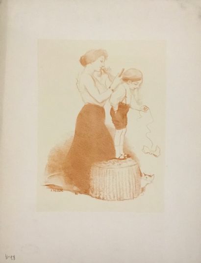 null WILLETTE Adolphe 
Lithographie signature imprimée en bas à gauche. 
36 x 27...