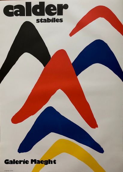 null CALDER Alexander 
Lithograph poster for the Maeght Gallery,
 76 x 55 cm