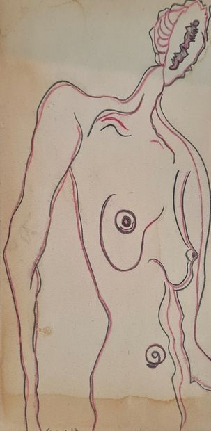 null Lot of 14 drawings by Ruytchi SOUZOUKI : 

SOUZOUKI Ruytchi (1902-1985)
The...