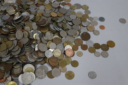 Fort lot de pièces de monnaies françaises...