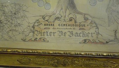 null Arbre généalogique des descendants de Pieter de Backer réalisé par Raoul Sileghem...