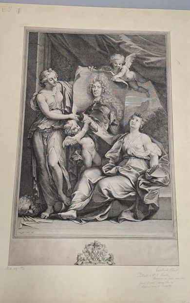 null Gérard EDELINCK (1649-1707) d'après
Portrait de Pierre -Vincent Bertin, trésorier...