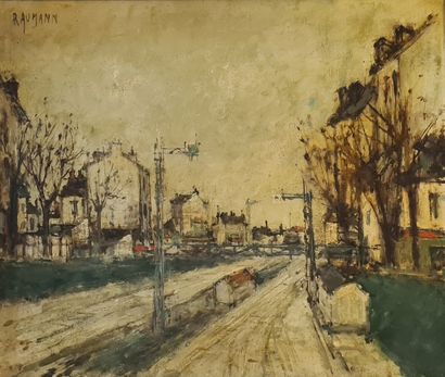 [PARIS]
RAUMANN Joseph (1908-1999) 
La gare...
