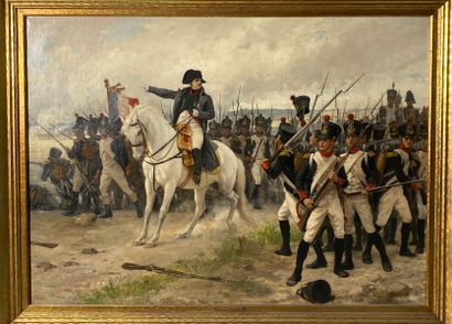 null Edouard DEBAT-PONSAN (1847-1913)
Napoléon à la bataille de Friedland
Huile sur...