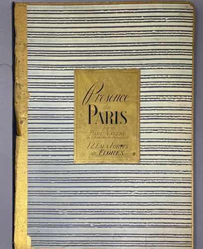 null VALERY (Paul). Présence de Paris.
Paris, Guy Leprat, s.d. (1920).
In-folio,...
