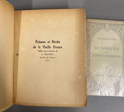 null Ensemble de 2 volumes : 

	
La conquete de constantinople, chez Hachette, 1932

Poemes...