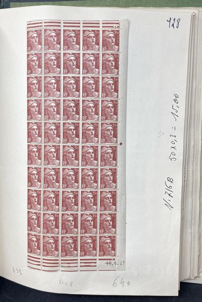 null 1 collection de timbres anciens et semi-moderne en 1 classeur planches en coins...