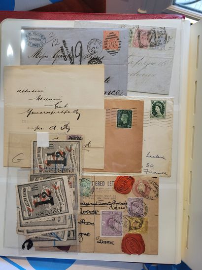 null BOn vrac de timbres en une dizaine de volumes, dont belle collection de Grande...