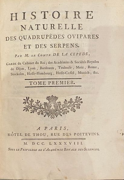 null BUFFON (Georges-Louis Leclerc, comte de). Histoire naturelle, générale et particulière,...