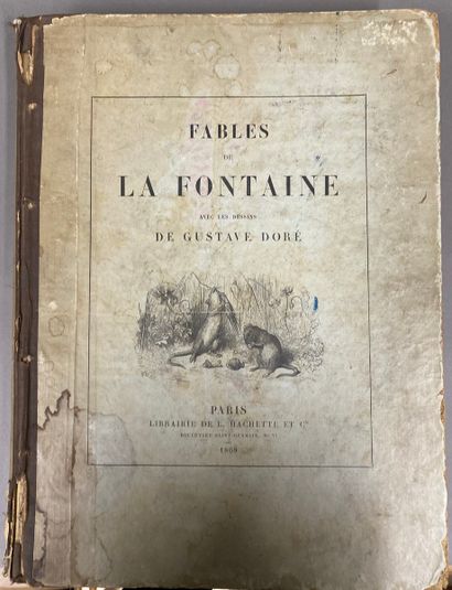 null LA FONTAINE, Les fables de la Fontaine avec des dessins de Gustave Doré
Paris,...