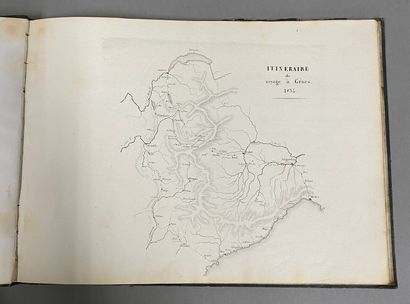 null Voyage à Gênes, 1834. Genève, Frutiger, s.d. In-4 oblong, demi-maroquin vert...
