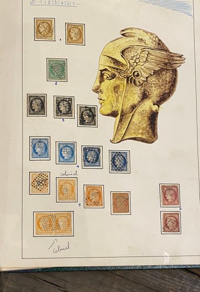 Belle collection de timbres classiques et...