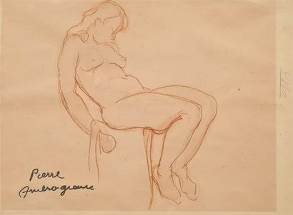 AMBROGIANI Pierre (1907-1985) 
Femme nue...