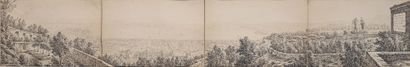 null SENAPE Antonio 
Rome 1788 - Naples 1850

Vue panoramique de Naples et de sa...