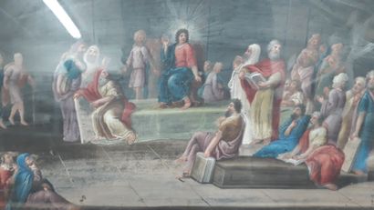 null ECOLE FRANCAISE 
Autour de 1700


1 - Le Christ au temple parmi les docteurs...