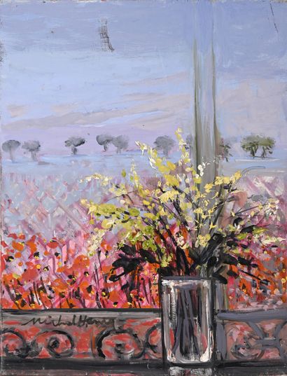 MICHEL-HENRY, 1928-2016
Fleurs sur le balcon
huile...