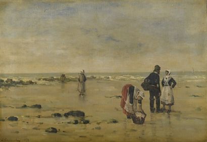 null LAYNAUD Ernest, 1841-1928
Pêcheuses à pied à marée basse, 1879
huile sur toile...