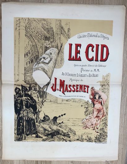 null Jules MASSENET, Le Cid.
Opéra en quatre actes et dix tableaux. Poème de M.M....