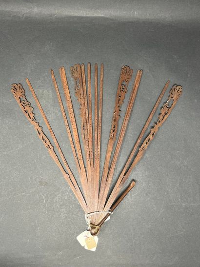 null Fan frames, France, circa 1890-1900

Nine reperced and carved wood fan mounts...